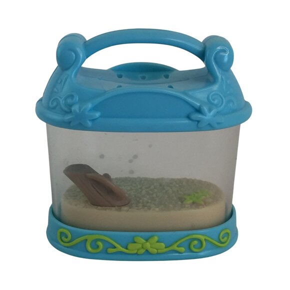 Littlest Pet Shop LPS Pink Hermit Crab #1403 & Brown #1008 with Terrarium - Picture 10 of 12